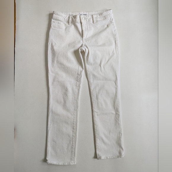 DL1961 Mara Instasculpt Straight Leg Ankle Women's White Jeans Size 28/6 - Picture 9 of 9